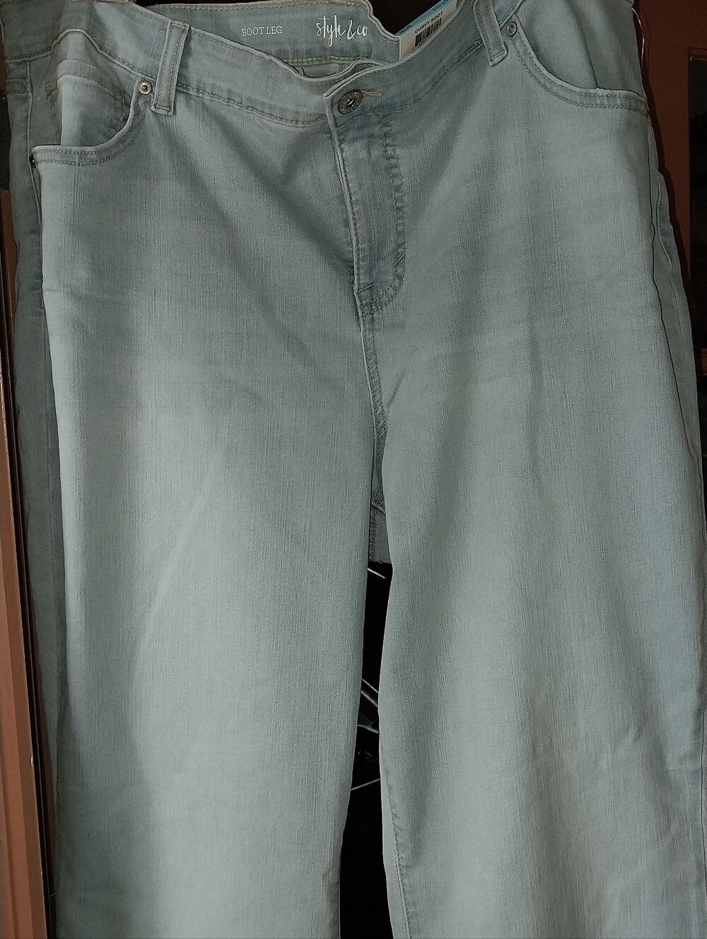 Style & Co Light Wash Bootleg Jeans - Pale Blue